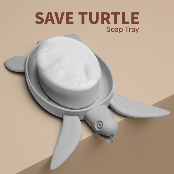 Save Turtle Soap Tray - Grey