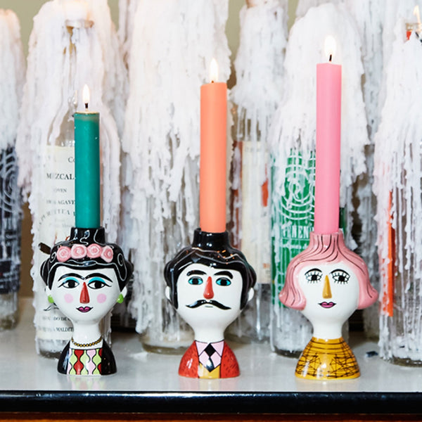 Carlos Ceramic Candle Holder [D]