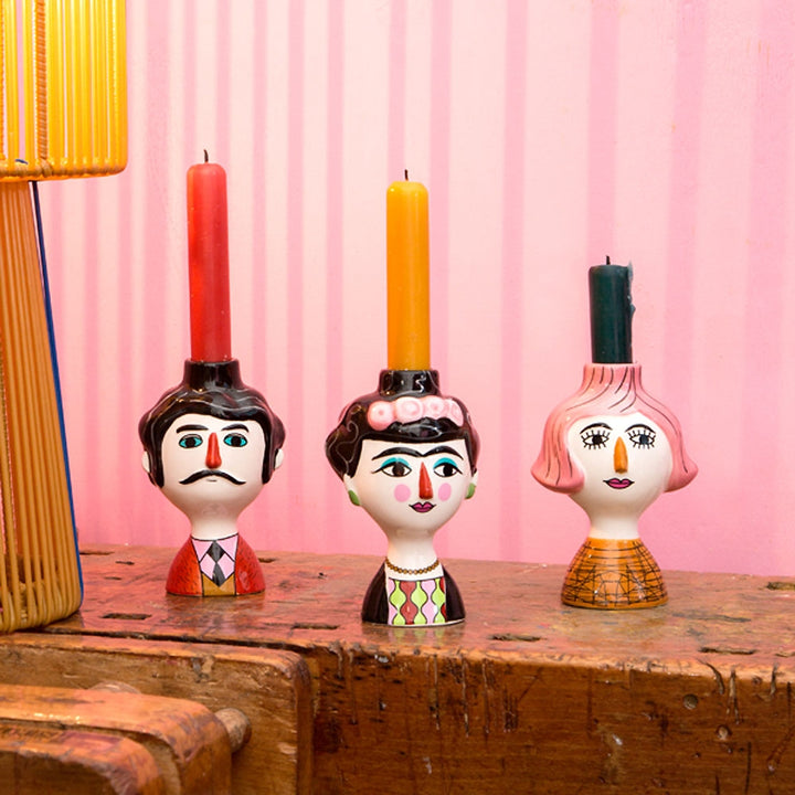 Conchita Ceramic Candle Holder [D] Additional 1