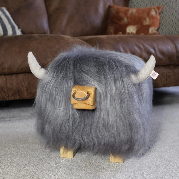 Sylvester the Highland Bull Footstool