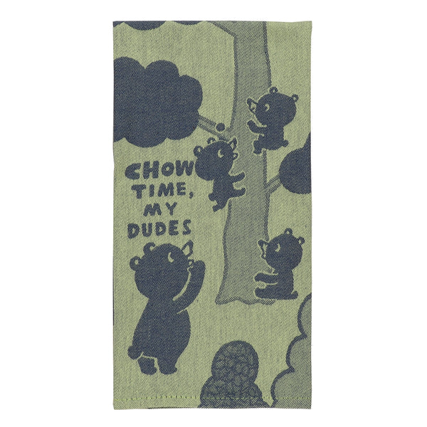 Chow Time My Dudes Tea Towel 