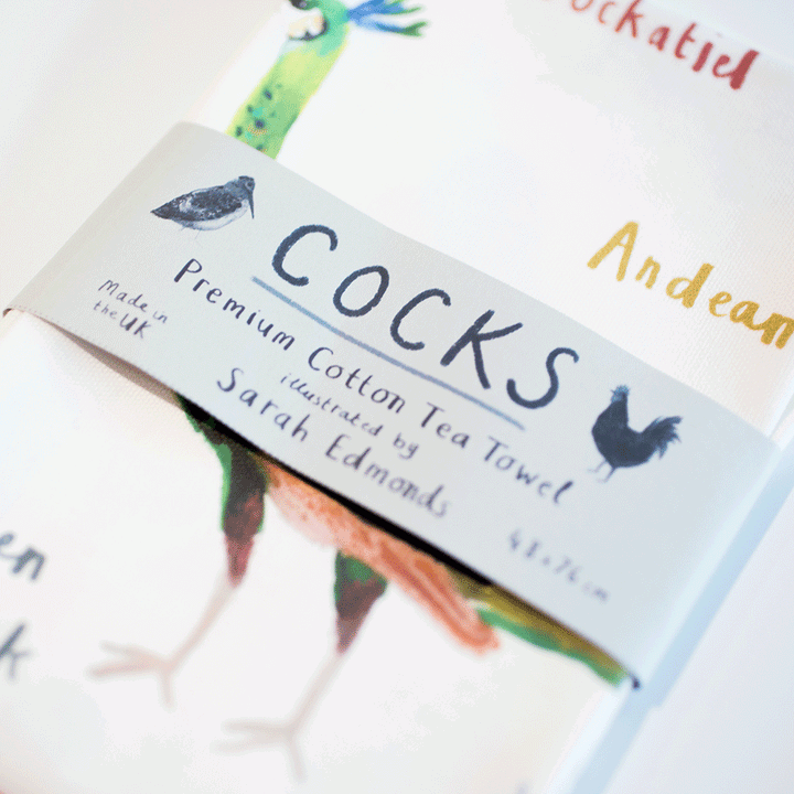 Cocks Tea Towel [D] Additional 3