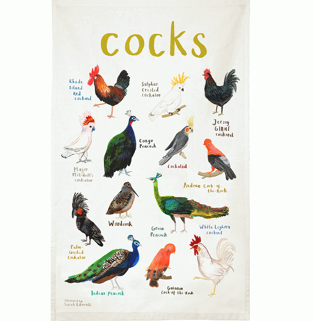 Cocks Tea Towel [D]