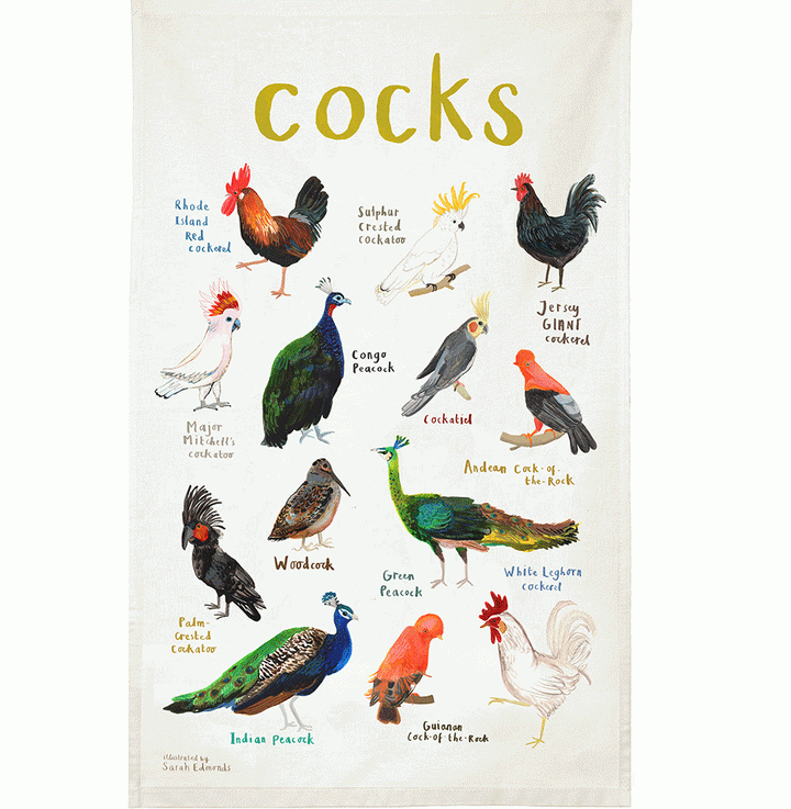Cocks Tea Towel [D] Additional 2
