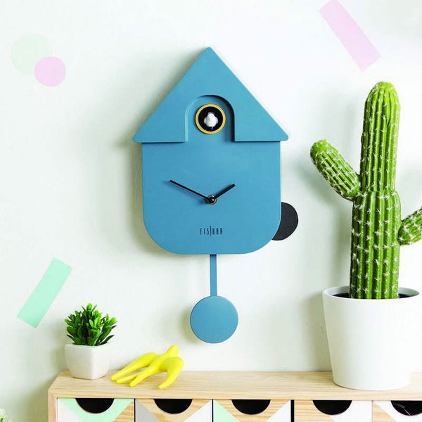 Cuckoo House Wall Clock (Blue)
