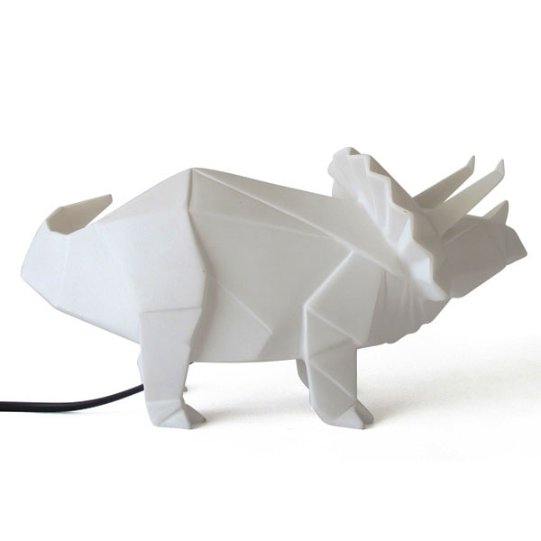 Triceratops White Dino Lamp Additional 5