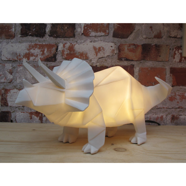 Triceratops White Dino Lamp Additional 3