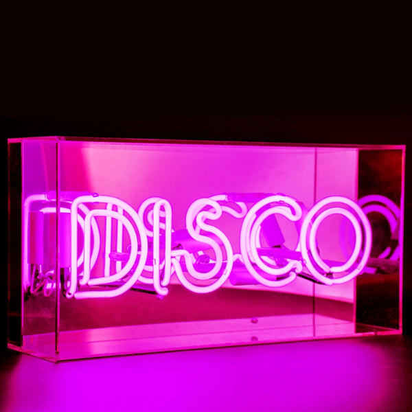 Pink Disco Neon Box Light