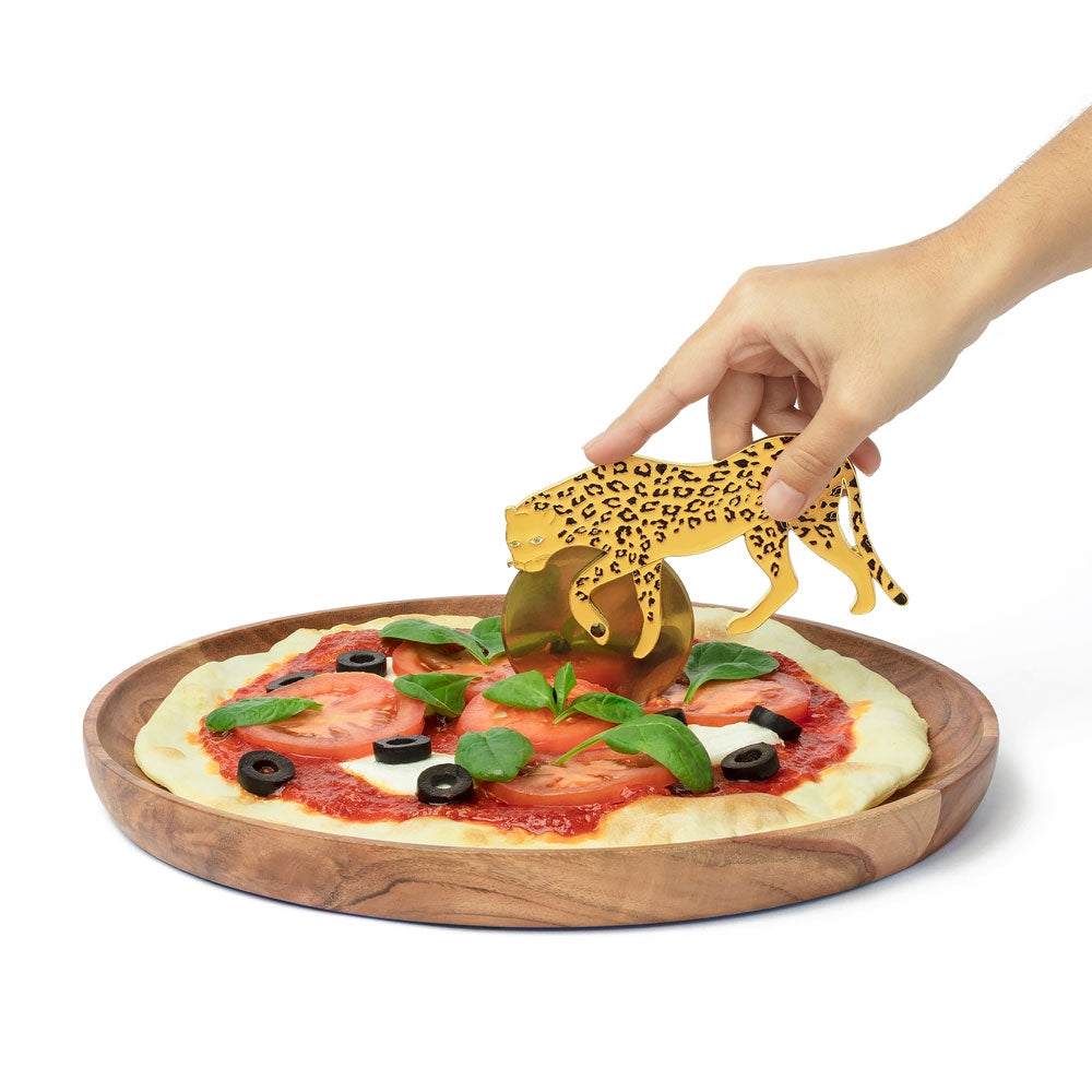 Leopard Cutter Leopard Pizza Cutter - Red Candy
