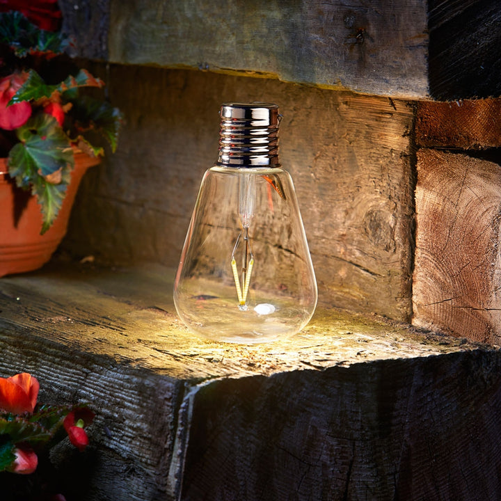 Edison Solar Lightbulb Lamp. Retro Glow Meets Garden Know-How Additional 2
