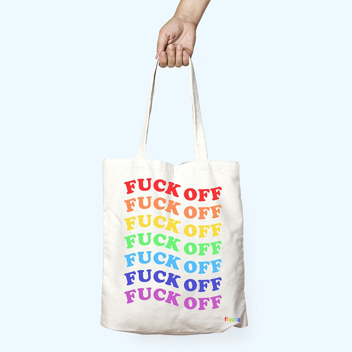 Rainbow Fuck Off Tote Bag [D] Additional 2