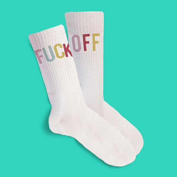 Fuck Off Multicolour Socks