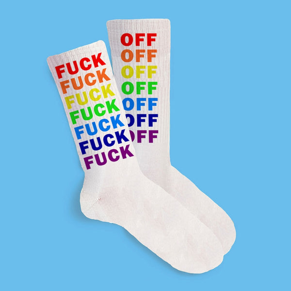 Fuck Off Rainbow Socks