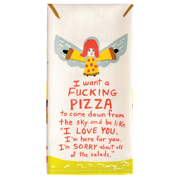 Fucking Pizza Tea Towel