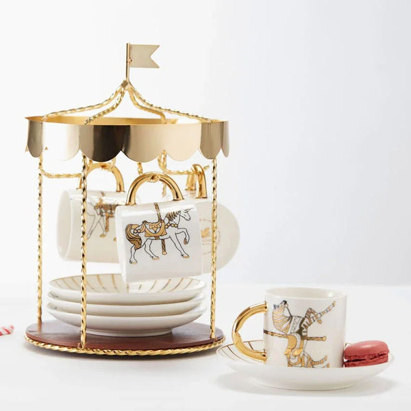 Mug Carousel Funky Mugs - Colourful, Quirky & Unusual Mugs - Red Candy
