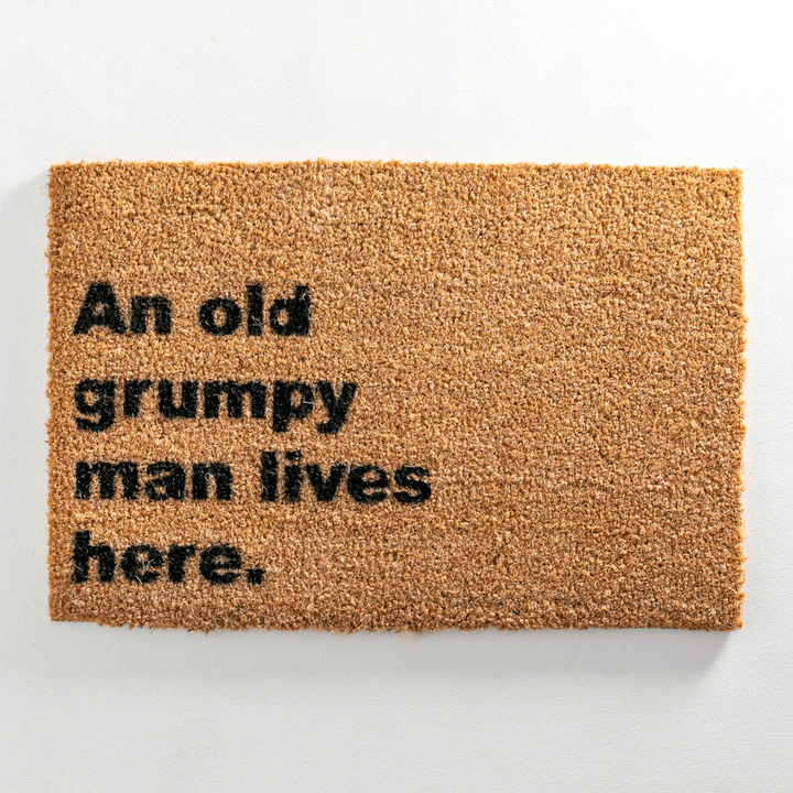 Grumpy Man Lives Here Doormat Additional 2