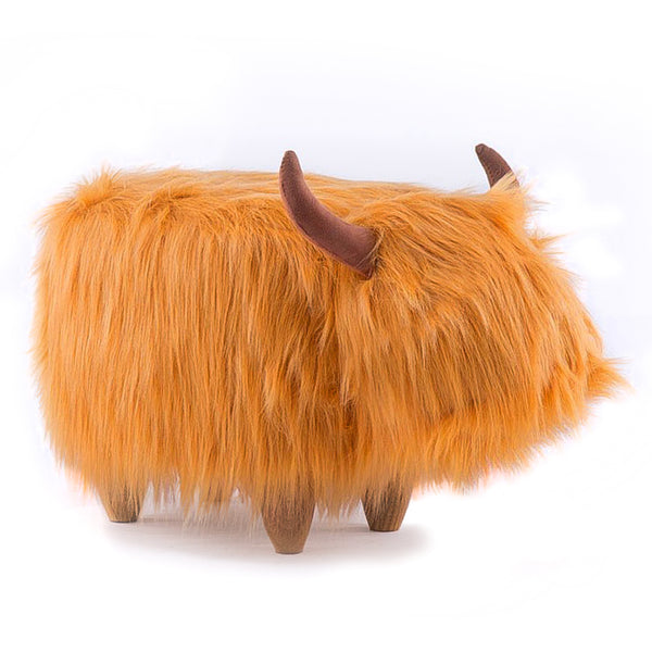 Hamish the Highland Cow Footstool