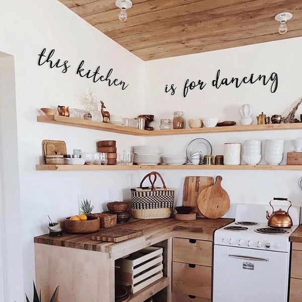 The Kitchen is for Dancing Metal Wall Art