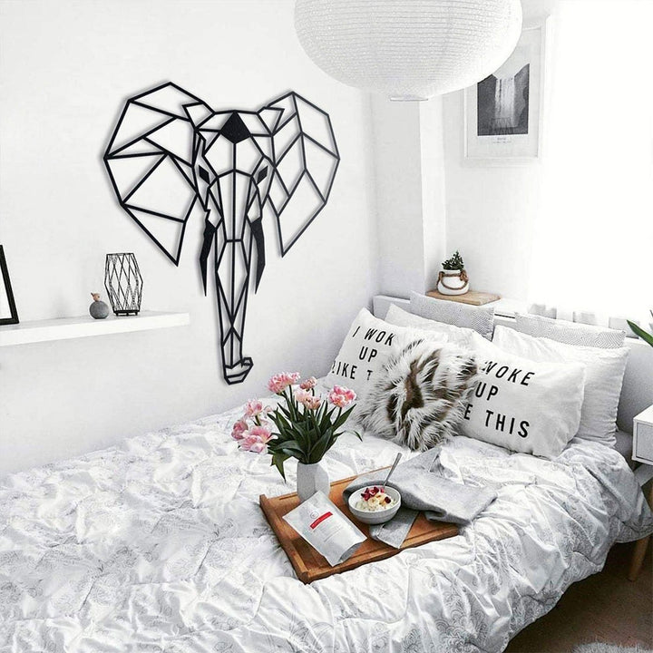 Elephant Head Metal Wall Art - 3 Sizes Additional 3