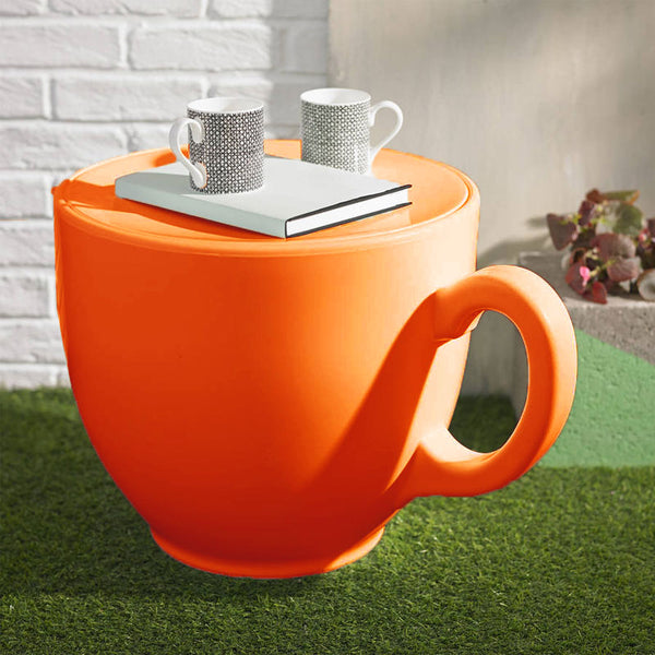 Tea Cup Stool - Orange