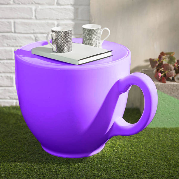 Tea Cup Stool - Purple