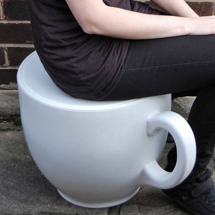 Tea Cup Stool - White Additional 4