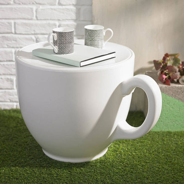 Tea Cup Stool - White
