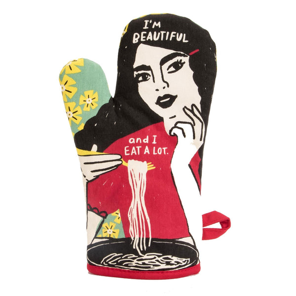 Beautiful and Eat a Lot Oven Mitt