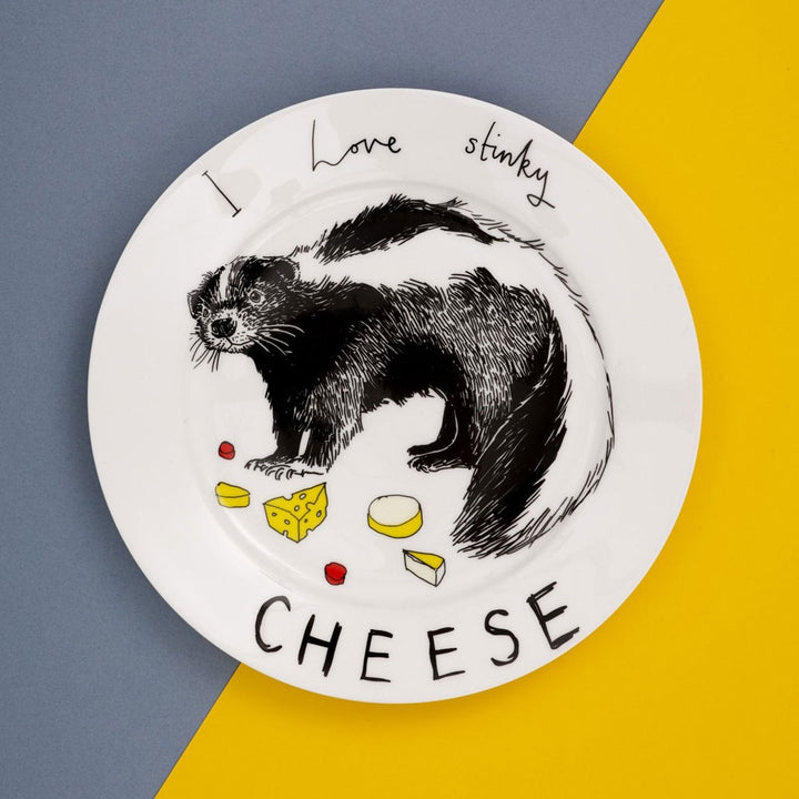I Love Stinky Cheese Side Plate