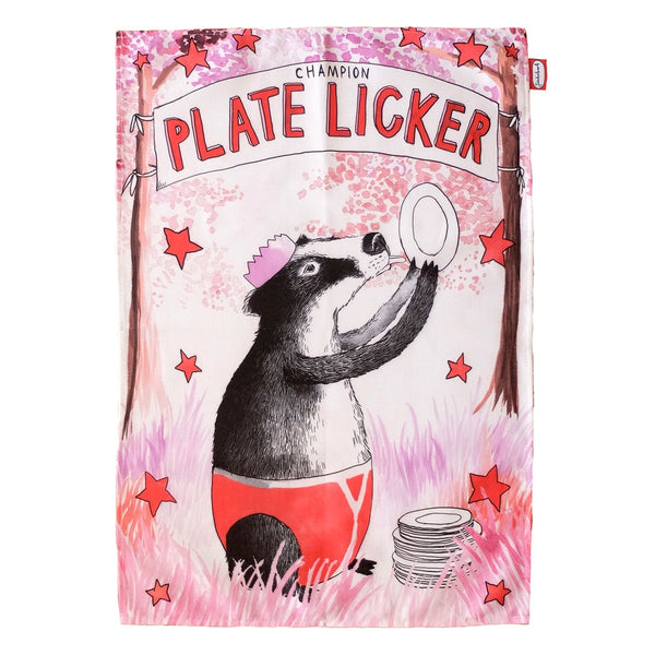 Plate Licker Tea Towel