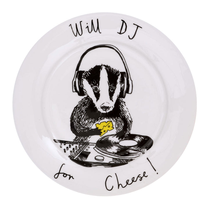 Will DJ for Cheese Side Plate