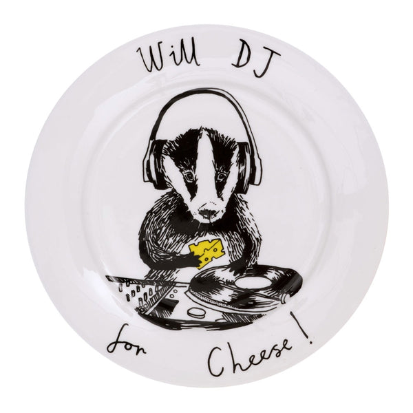 Will DJ for Cheese Side Plate