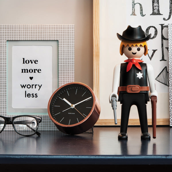 Karlsson Alarm Clock Minimal - Black [D]