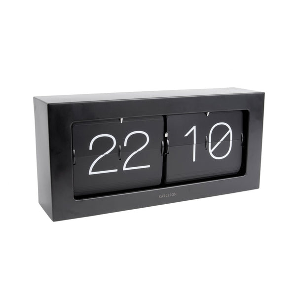 Karlsson Boxed Flip Clock Large - Black