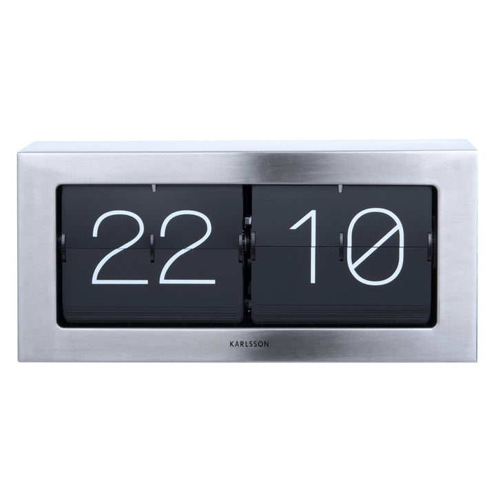 Karlsson Boxed Flip Clock Large - Steel [D] Additional 2