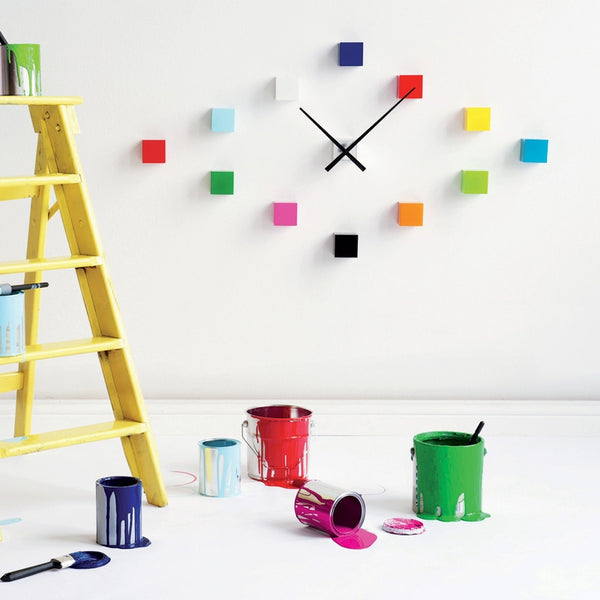Karlsson DIY Cubic Wall Clock - Multi Colour [D]