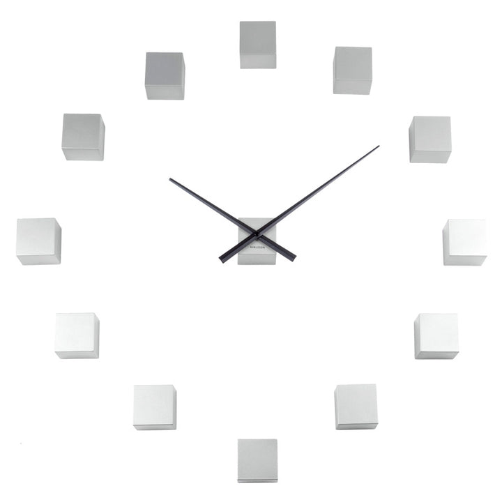 Karlsson DIY Cubic Wall Clock - Silver