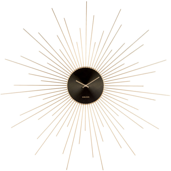 Karlsson Extreme Peony Wall Clock - Gold