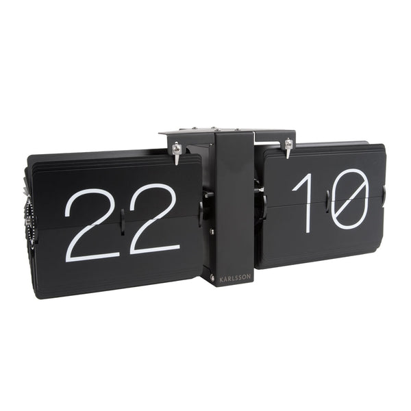 Karlsson Flip Clock Minimal - Black