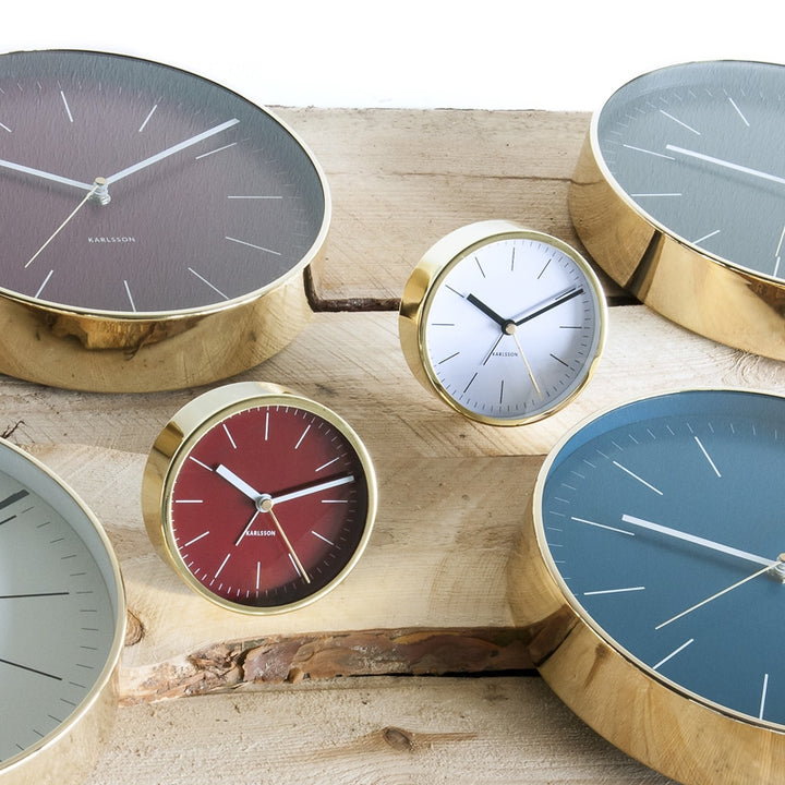 Karlsson Gold Alarm Clock Minimal - White [D] Additional 3