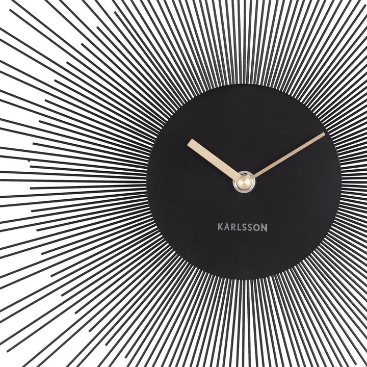 Karlsson Large Peony Wall Clock - Black [D] Additional 3