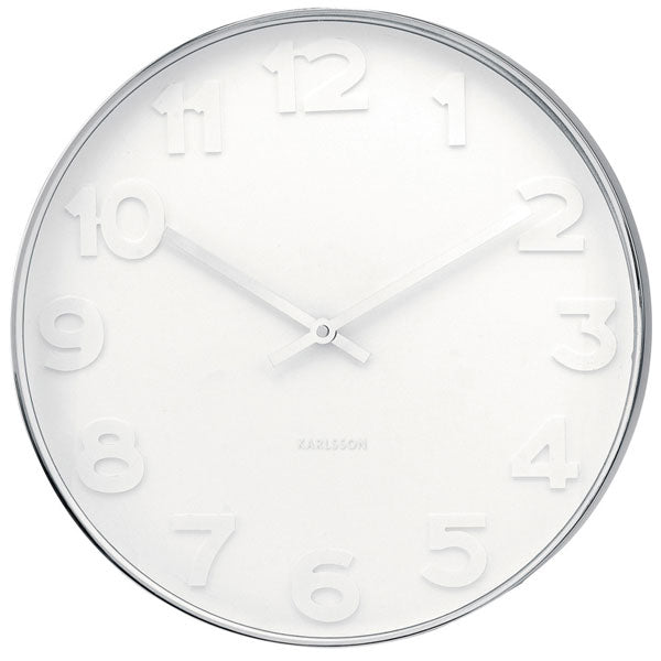 Mr White Numbers Wall Clock - Large [D]
