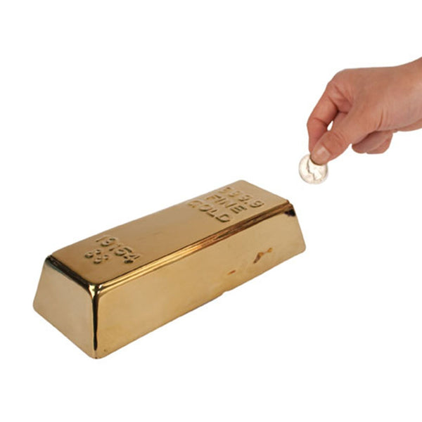 Gold Bar Coin Bank