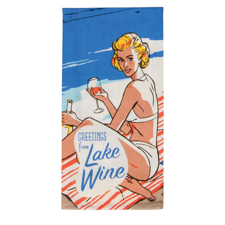 Lake Wine Tea Towel