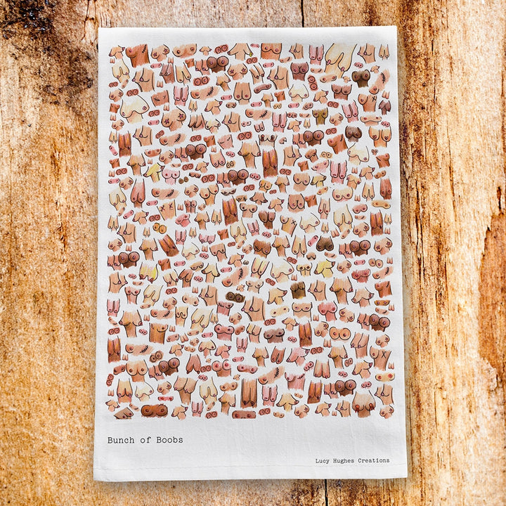 Bunch of Boobs Tea Towel