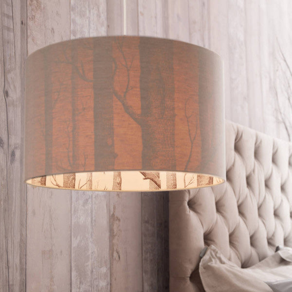 Silhouette Linen Lampshade - Cole & Son The Woods