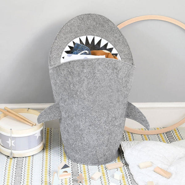 Mark the Shark Laundry Basket