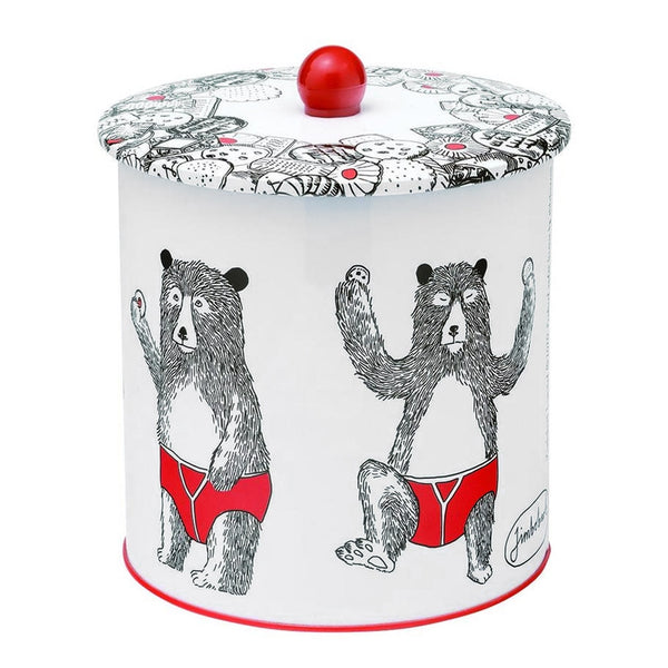 Mr Bear Biscuit Barrel Tin