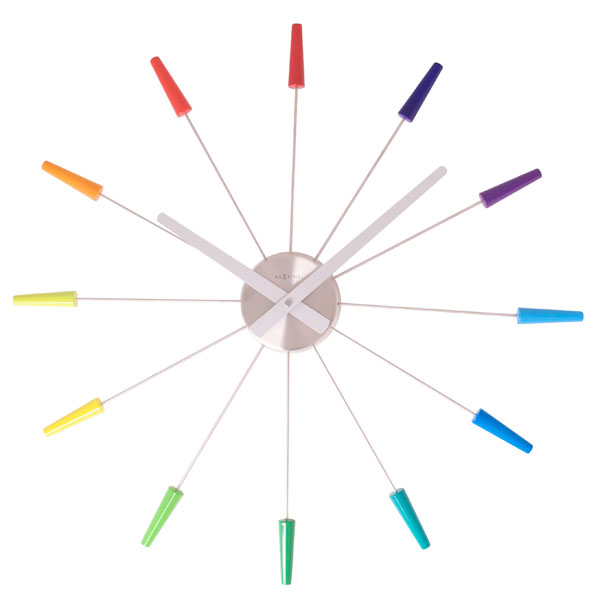 Plug Inn Wall Clock Multi Colour [D]