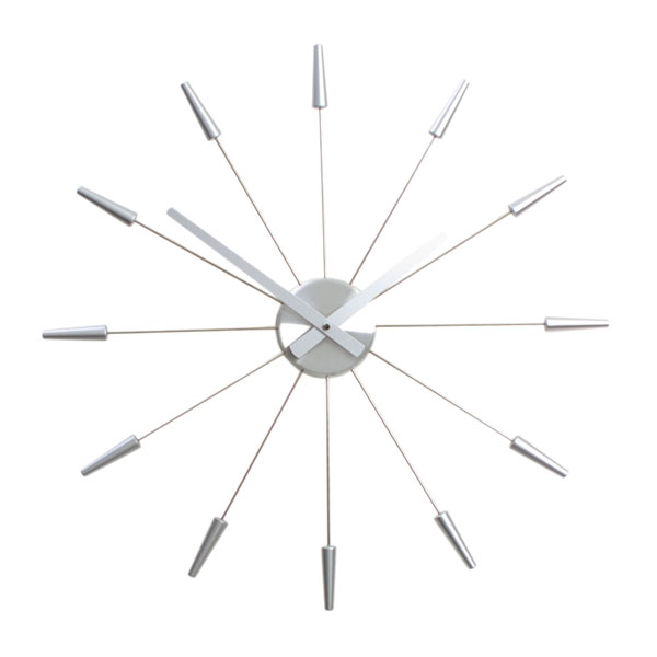 Plug Inn Wall Clock Silver [D] Additional 1